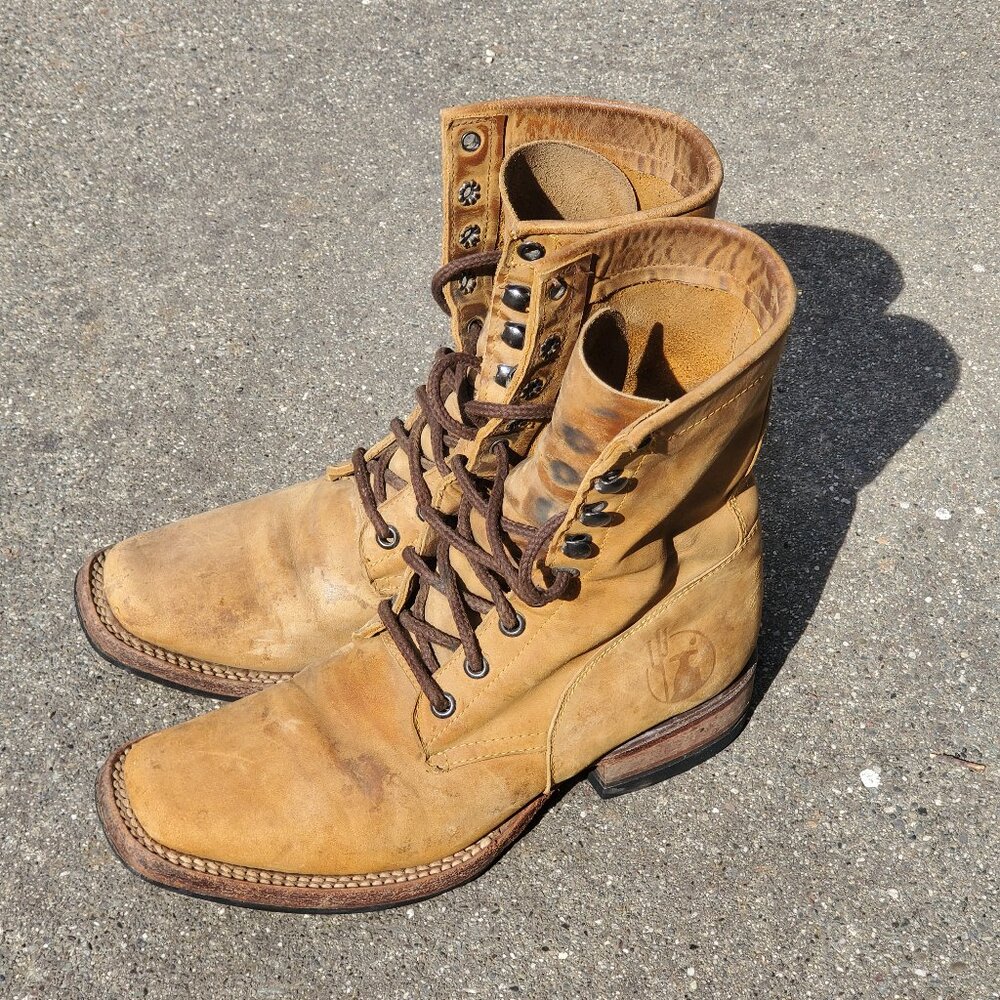 Reyme Botas Lace Up Leather Boots Women's